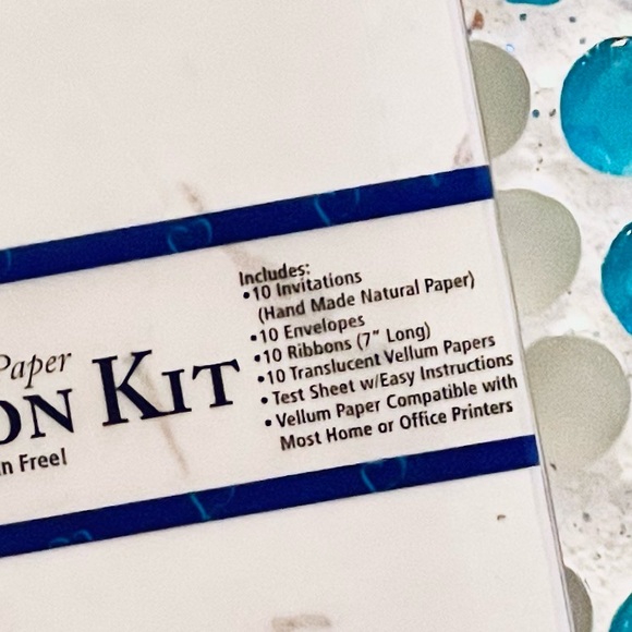 🌸Gartner Studios Hand-Made Paper Invitation Kit🌸10-Count - Picture 2 of 6